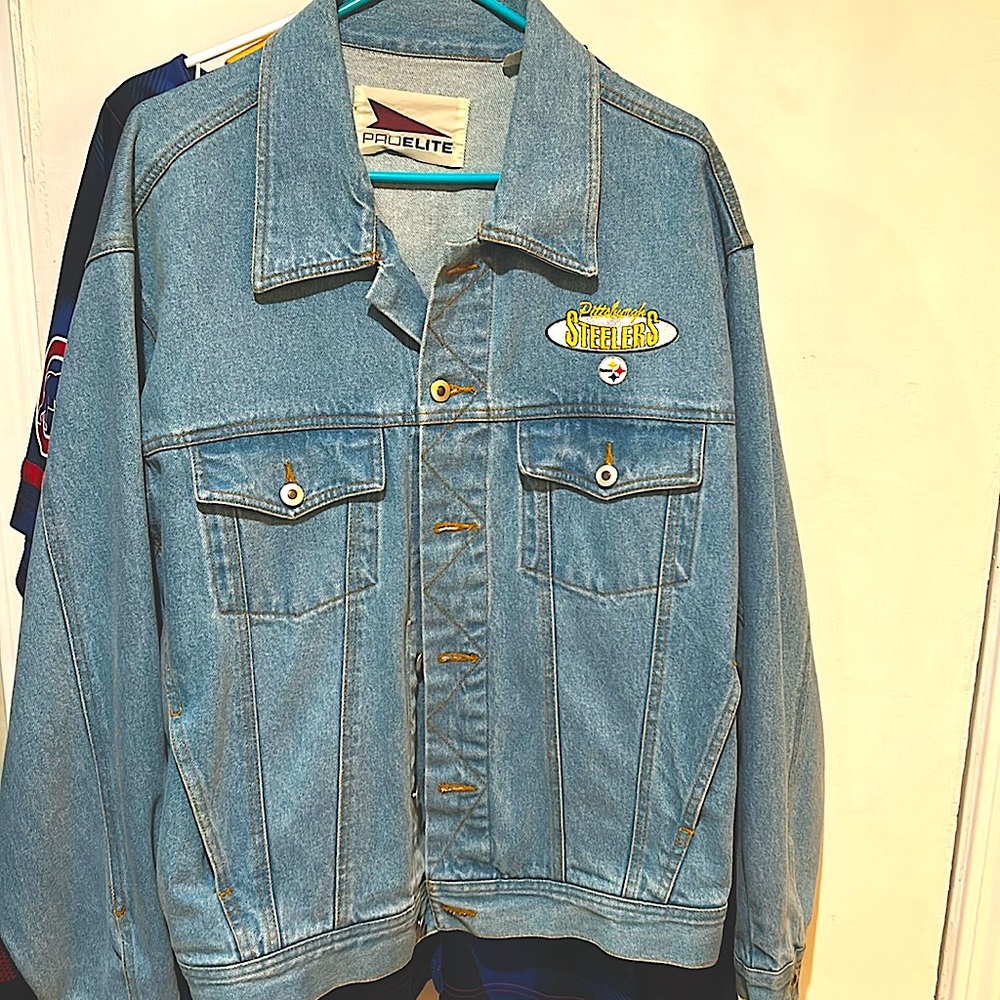 Men’s Pittsburgh Steelers Jean jacket.